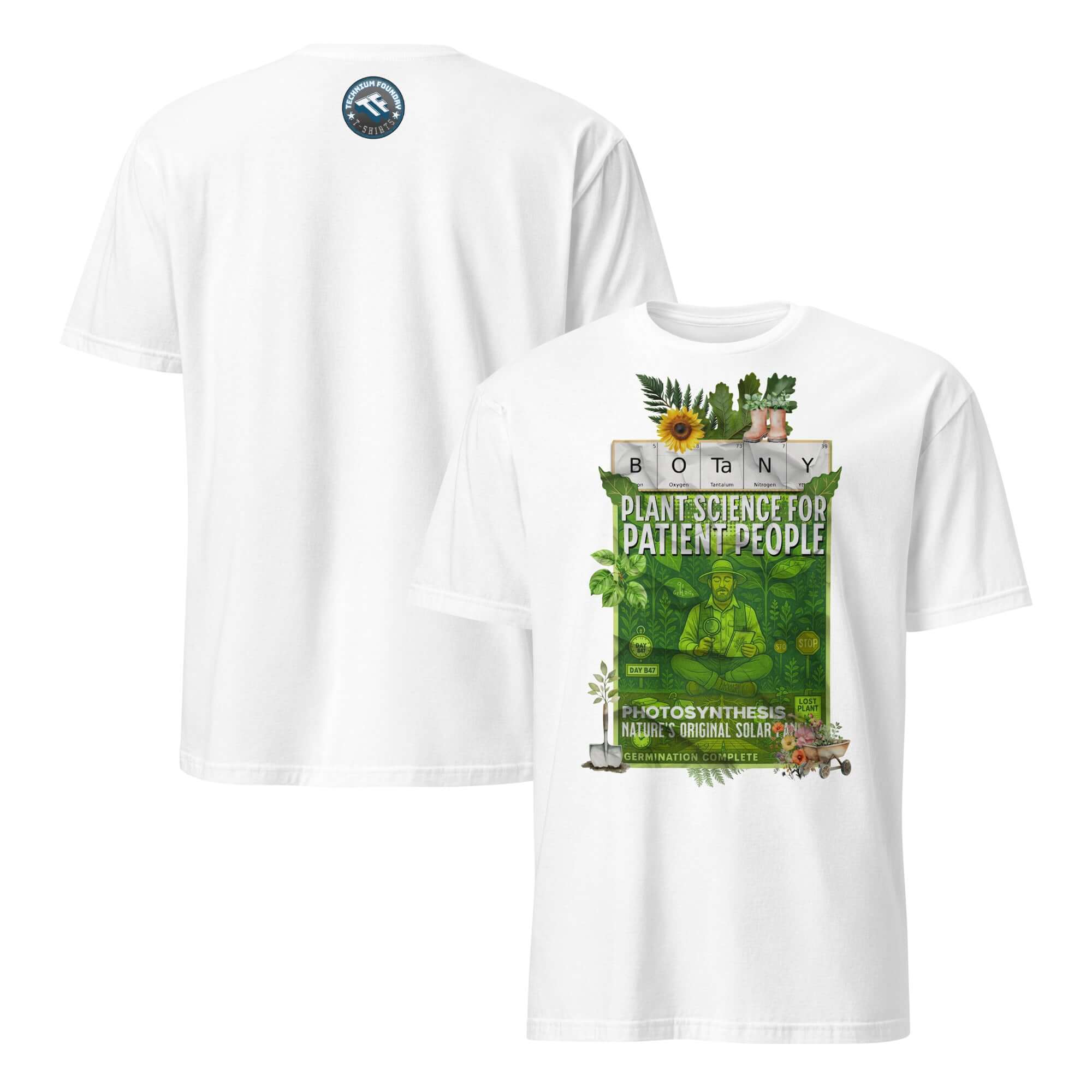 Botany T-Shirt - Embrace your zen with this 'Plant Science For Patient People' tee, perfect for botany lovers and nature enthusiasts.