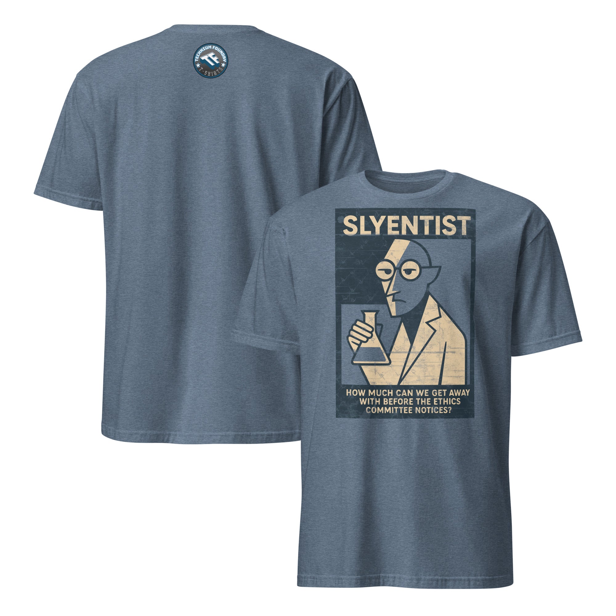 "I Am A Sly-entist" T-Shirt with Scientific Wordplay Design