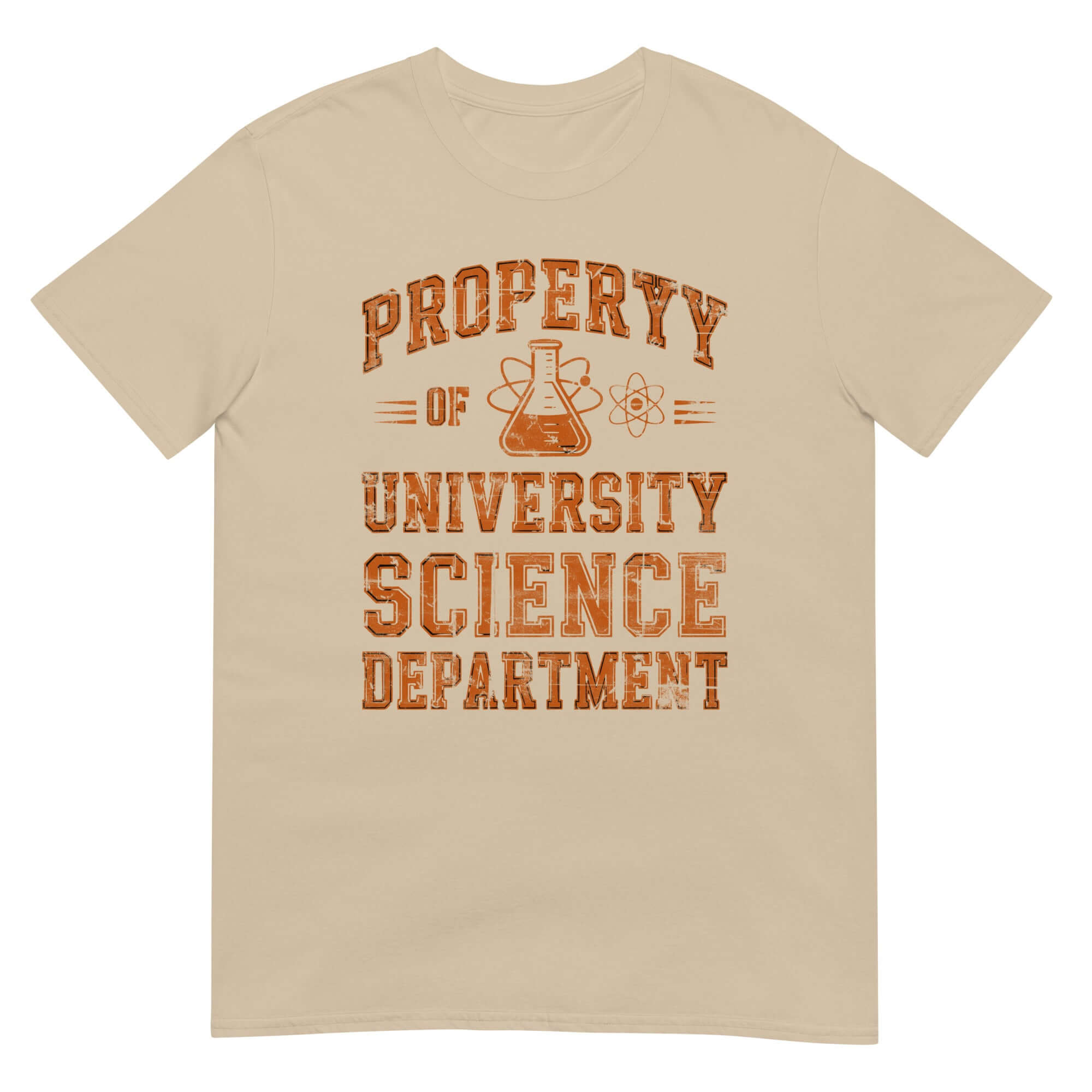 University Science Department t-shirt with collegiate design, showcasing academic team spirit and science pride.