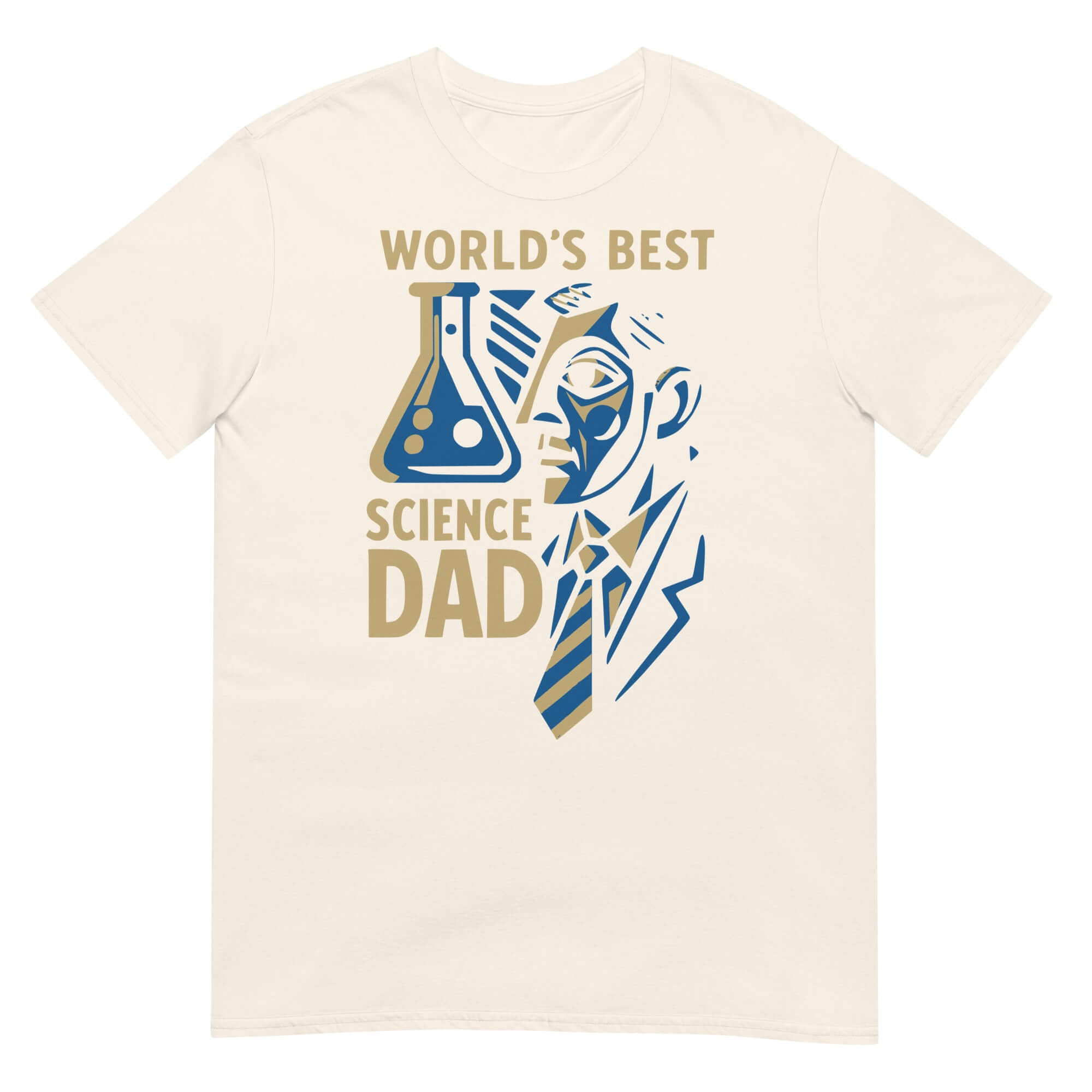 World's Best Science Dad T-Shirt featuring scientific design, ideal Father's Day gift for science-loving dads.