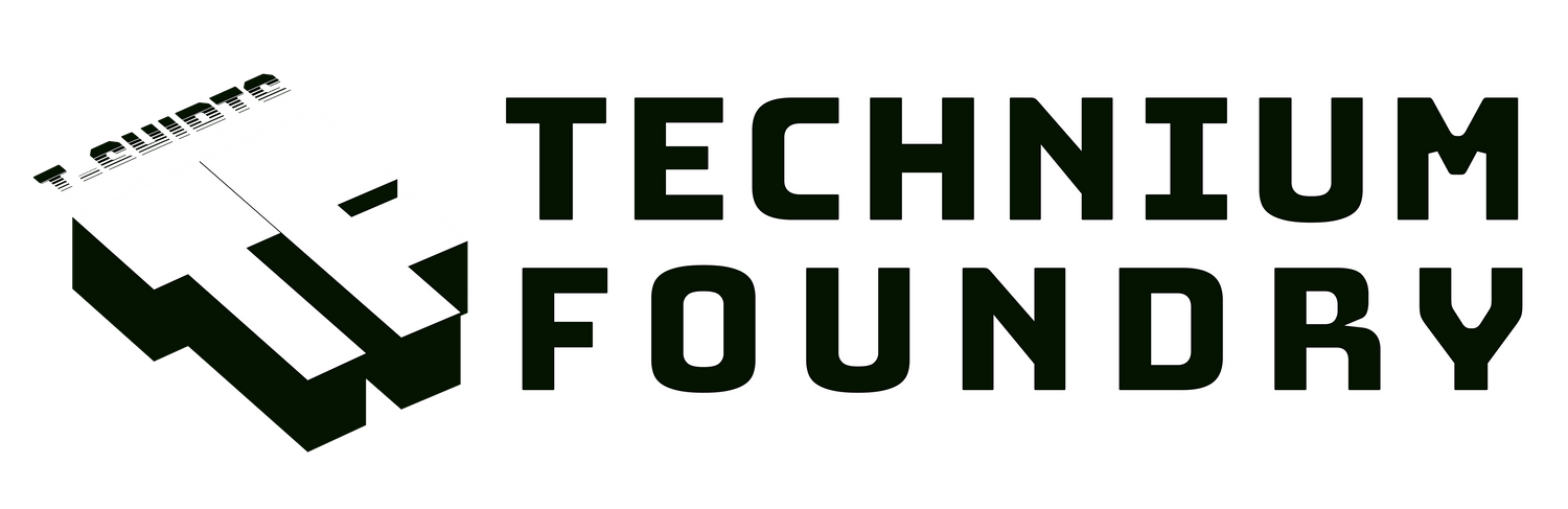 Technium Foundry logo, blending snowboarding and fashion innovation.