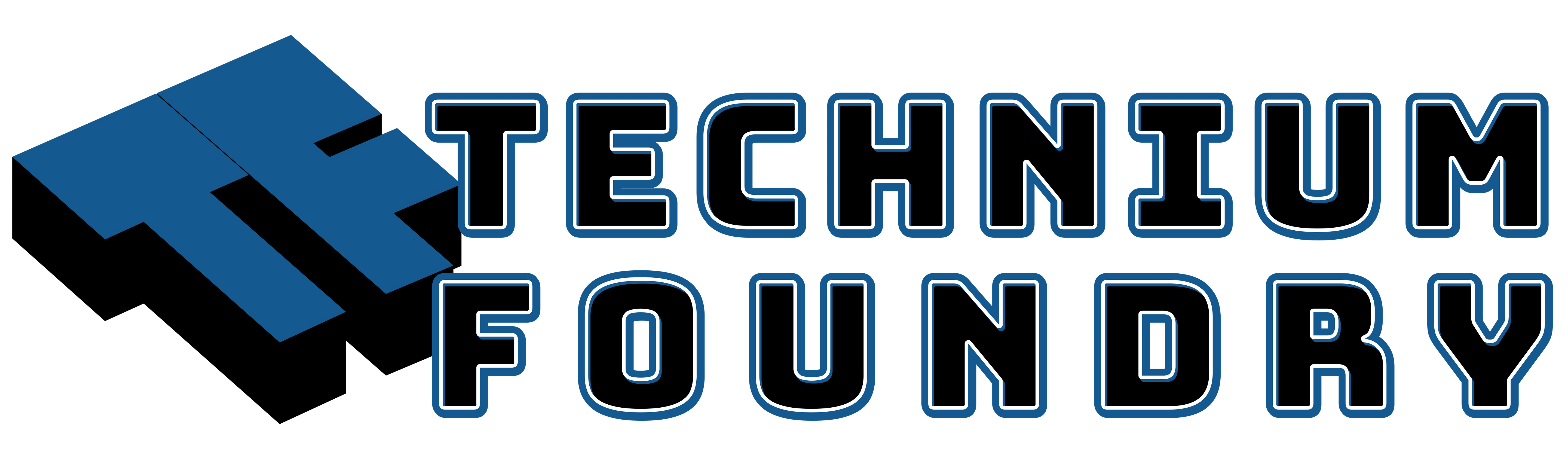 Technium Foundry logo in blue text on a white background