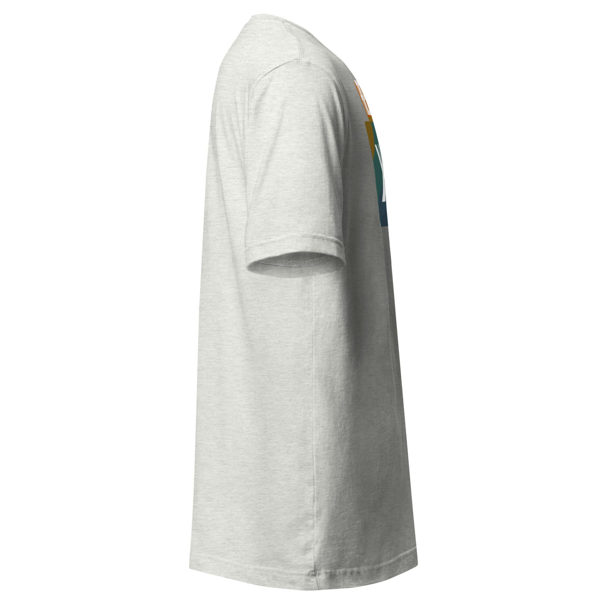 Side view of 'Freak in the Sheets' T-shirt with retro Excel icon design for data enthusiasts, emphasizing pivot table and VLOOKUP skills.
