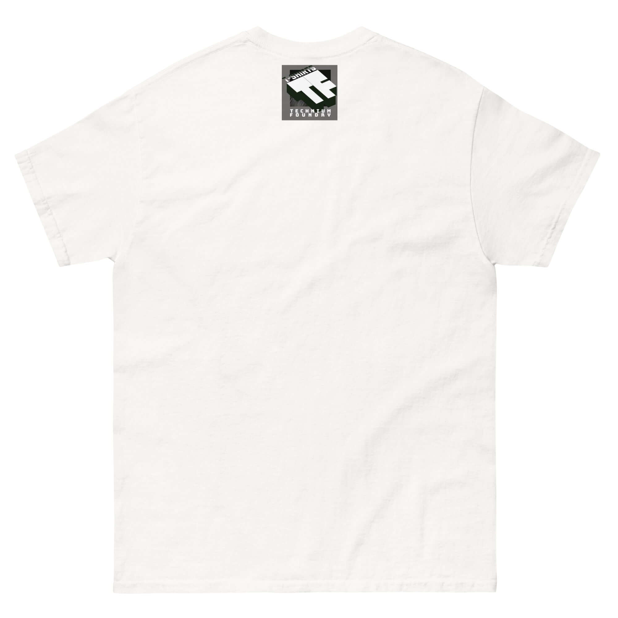 White t-shirt with back print "I'll Be There When You Fall - The Floor" by Ironic Apparel, showcasing a humorous quote design.