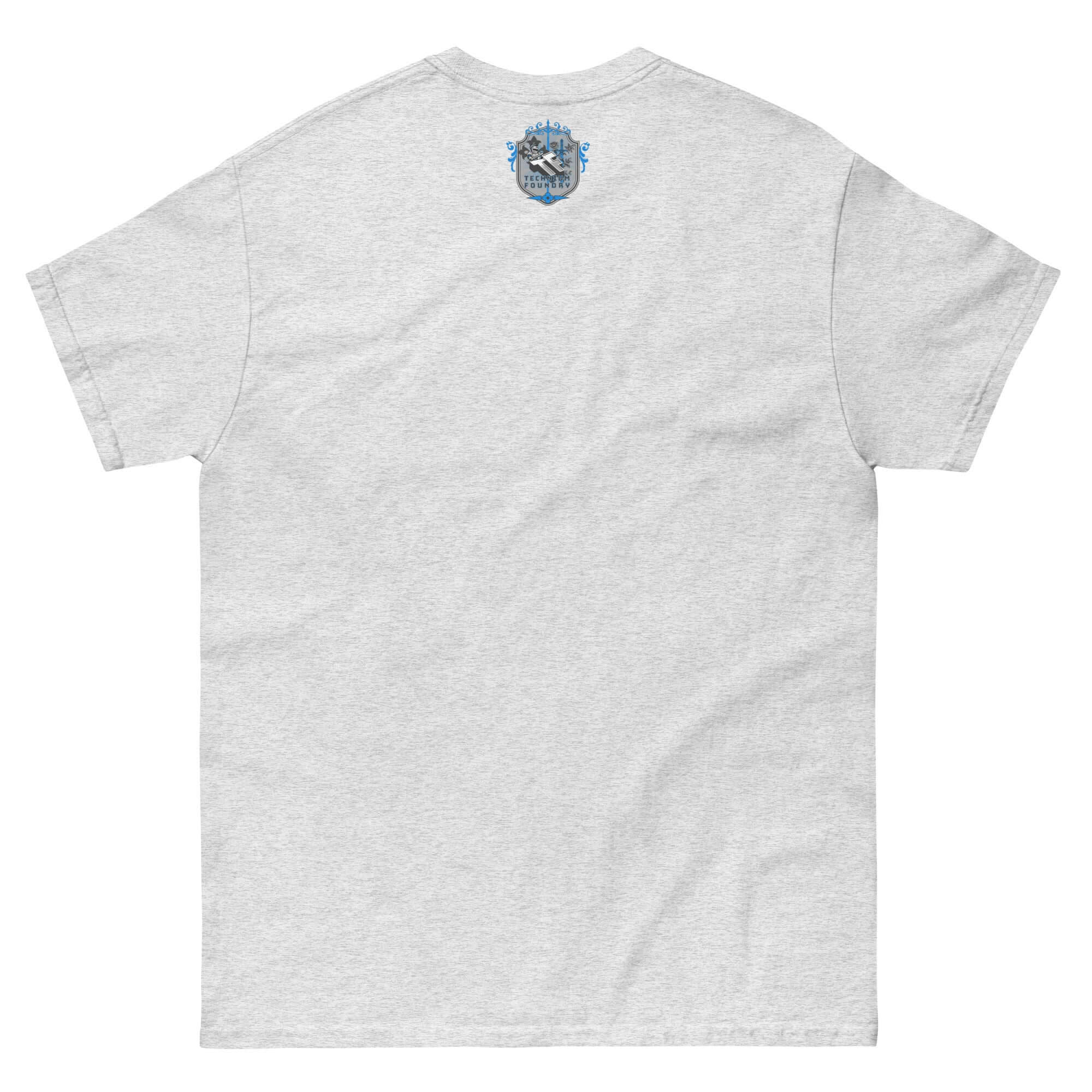 Back view of Modern Dating Satire T-Shirt with humorous Cupid design, ideal for relationship comedy fans.