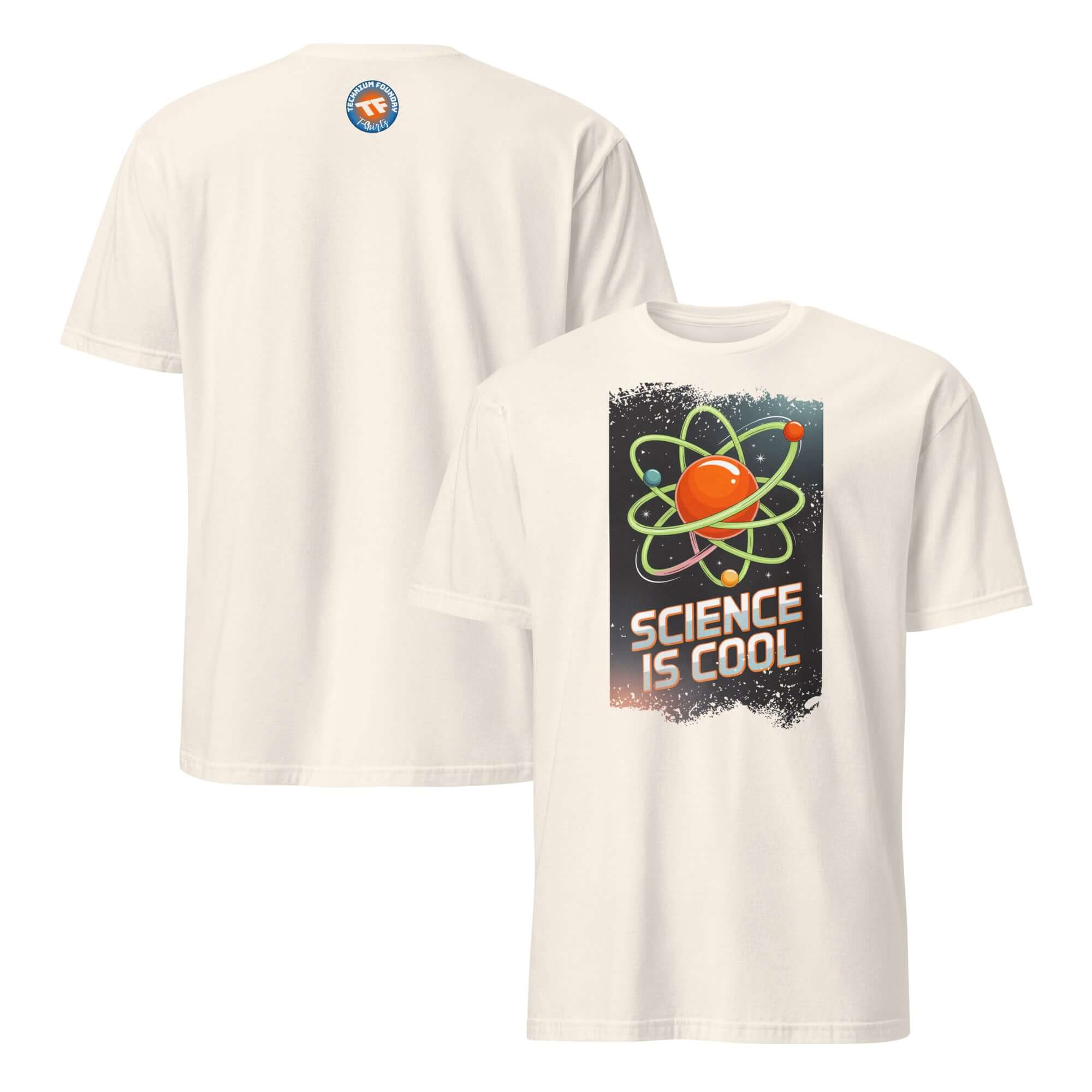 Science is Cool T-Shirt with atomic design and scientific temperature humor, perfect for fans of education and geeky style.