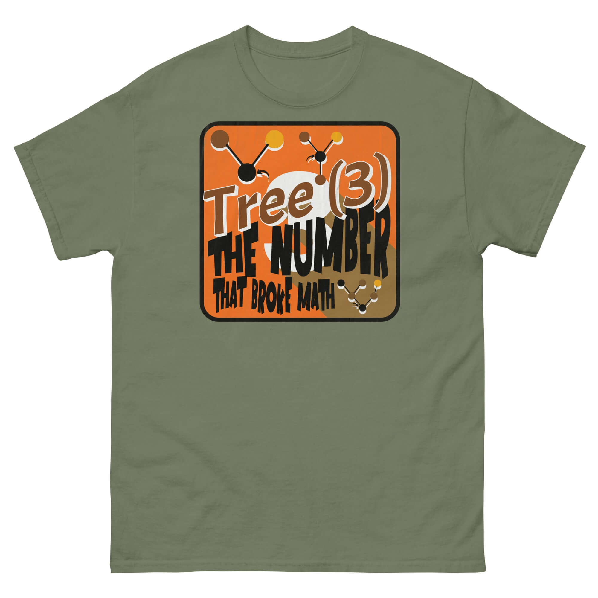 Tree(3) Math Humor T-Shirt with Infinity-Breaking Number Graphic